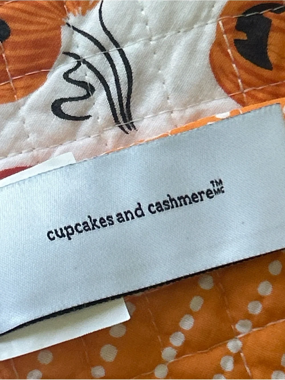 Cupcakes & Cashmere Orange Pumpkin Halloween Quilted Placemats Set of 4
